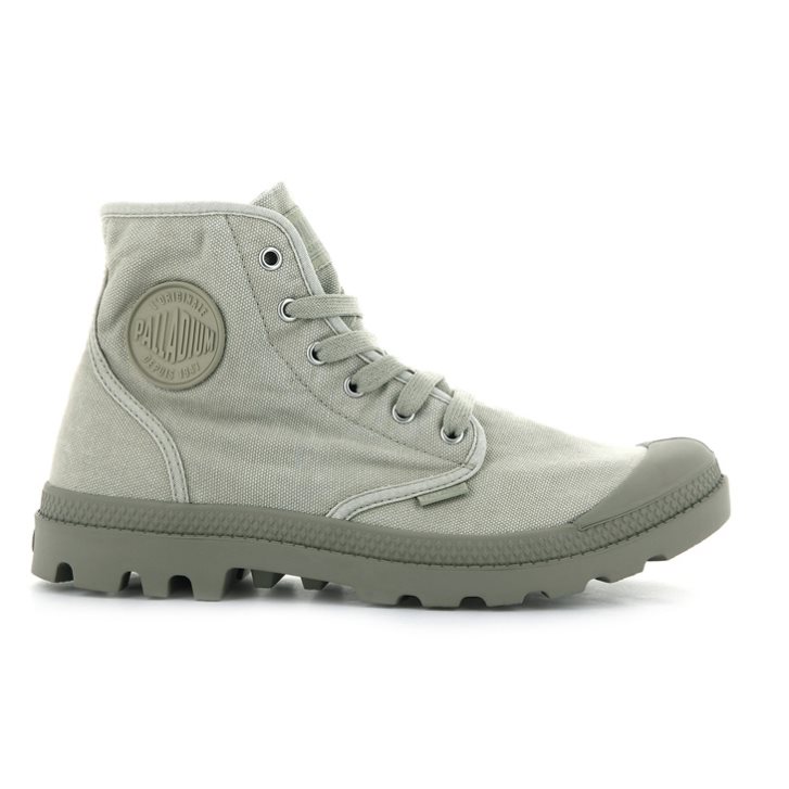 Palladium Pampa Hi Men\'s Boots Light Grey | UK F514-BVM